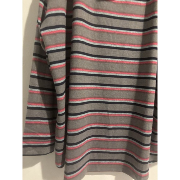 NWT‎ Lane Bryant Top Women's  Long Sleeve Striped Mock Turtle neck Size 26/28 - Picture 2 of 7